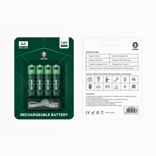 باتری قابل شارژ قلمی گرین لاین Rechargeable Battery AA 1.6V